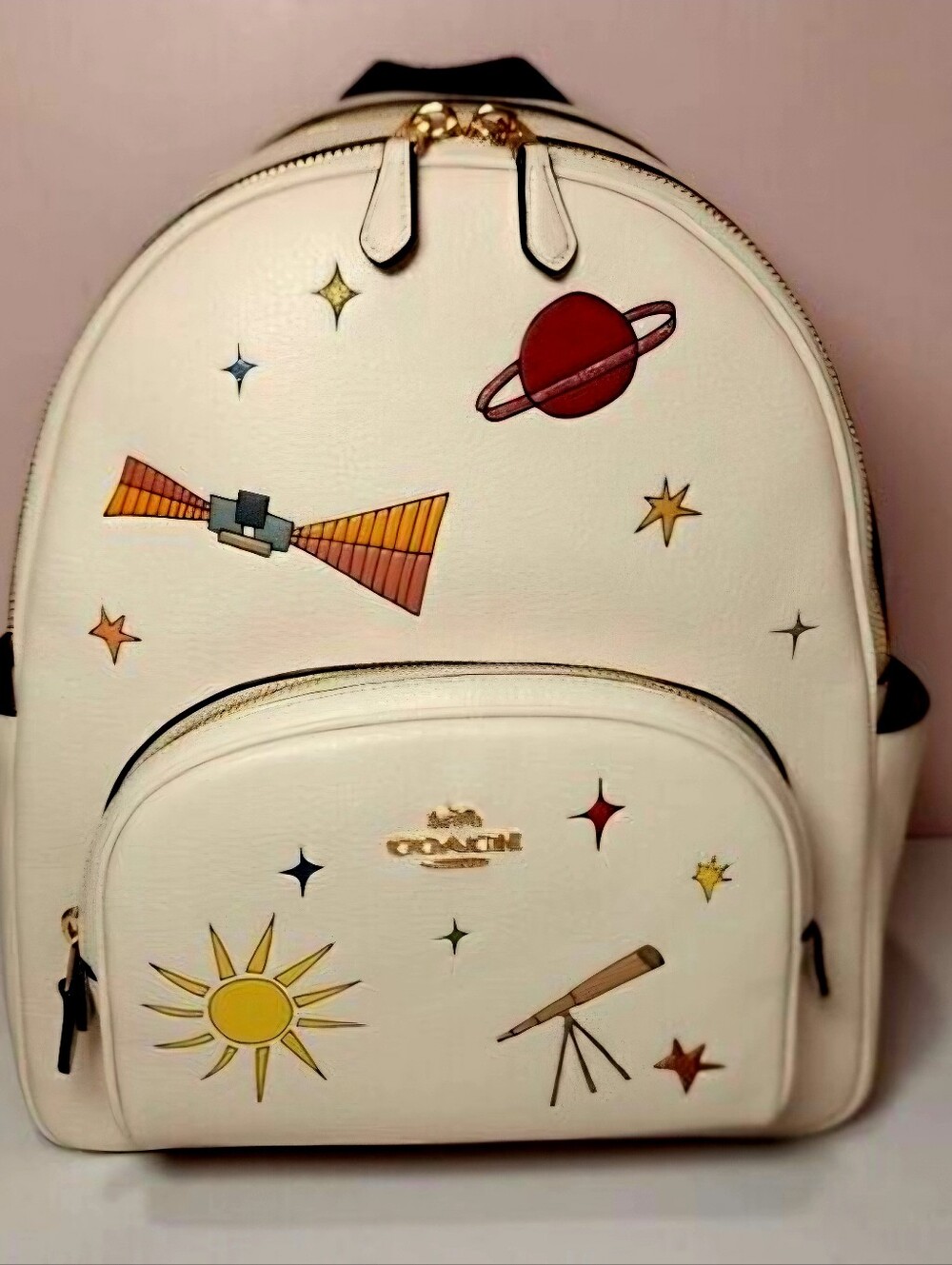 Coach Court Size Backpack Designed By Jessica Herschko @ Actress Kirsten Dunst